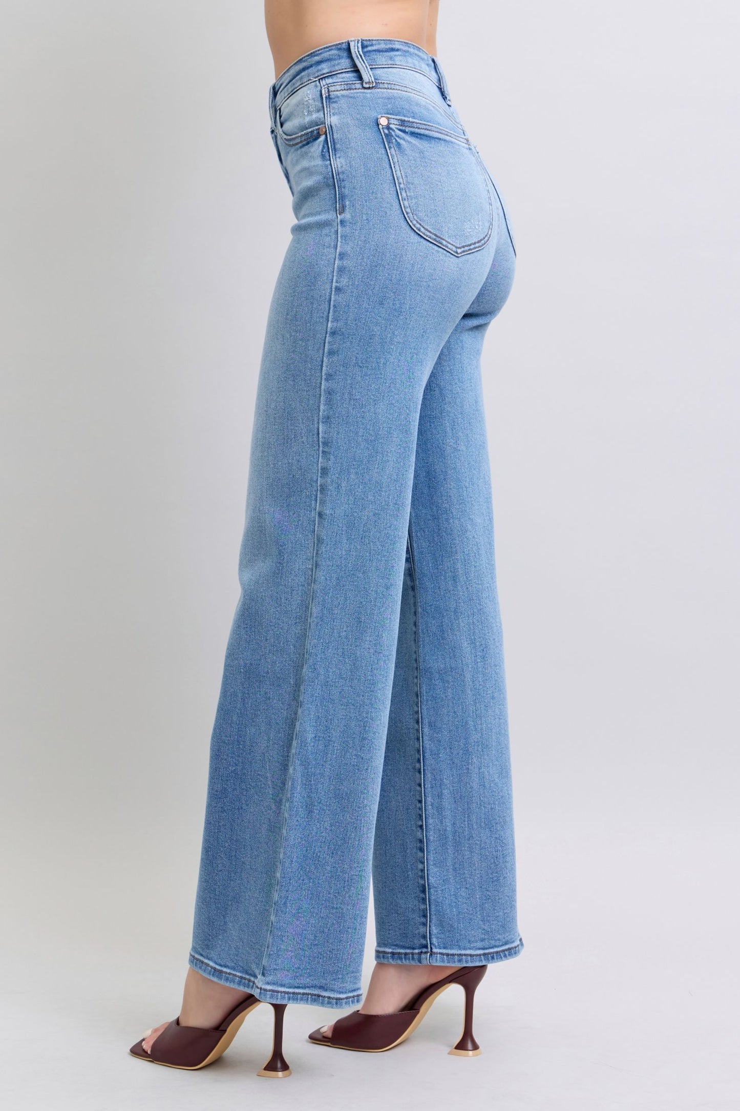 Full Size Wide Leg Jeans with Pockets