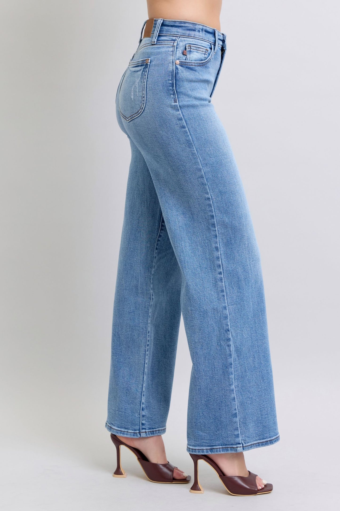 Full Size Wide Leg Jeans with Pockets